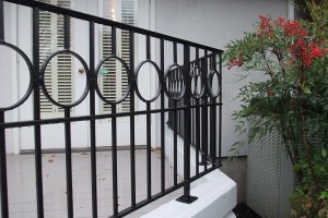 metal decorative deck railing